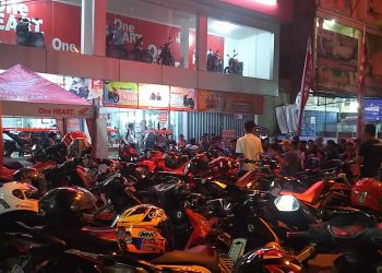 Sinsen Menggelar kopi darat gabungan (kopdargrap) bersama ikatan motor Honda Jambi./ foto: ist