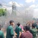 Foto: Aksi mahasiswa Unbari Jambi menolak disahkan UU cipta kerja