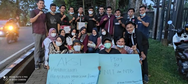Aksi Kemanusiaan, HMBJ dan IKMM Galang Dana Untuk Korban Bencana NTT & NTB