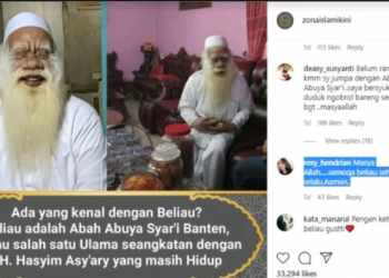 Tangkapan layar media sosial