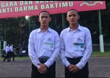 Si Kembar Yoga dan Yogi Putra Asal Pagaralam Kompak Lulus Akmil, Foto: Istimewa