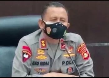Kapolda Sumsel, Irjen Pol EKo Indra Heri [Andika/Suara.com] Kapolda Sumsel meminta maaf.