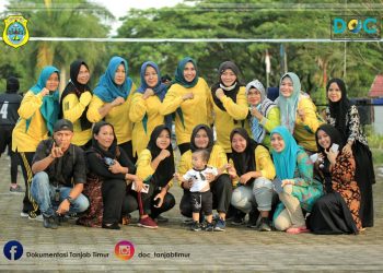 Sambut Hut ke 22 Tanjabtimur gelar Lomba Volly