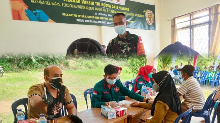 Suasana Vaksinasi Covid-19 Tahap II di Kecamatan Betara
