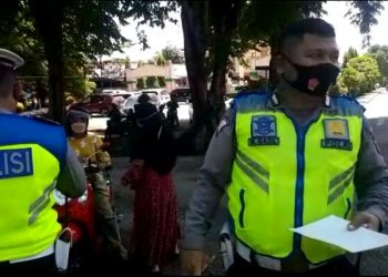Pantau Razia Kendaraan Bermotor oleh Satlantas Polres  Merangin