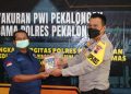 Polres Pekalongan, Jumat (29/10/2021) menggelar sinergitas bersama awak media/ Ist