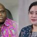 Natalius Pigai dan Puan Maharani. Foto: Antara