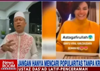 Sumber Foto: Hasil tangkapan layar Ustaz Das'ad Latif minta Nikita Mirzani diperiksa kejiwaannya. Foto tangkapan layar YouTube Official iNews