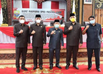 Rapat Paripurna tehadap Rencana Pembangunan Jangka Menengah Daerah (RPJMD) Provinsi Jambi 2021-2026. Jum'at (12/11/2021)/ foto: juanda/ampar