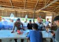 Suasana saat Polisi mengamankan satu tahanan kabur