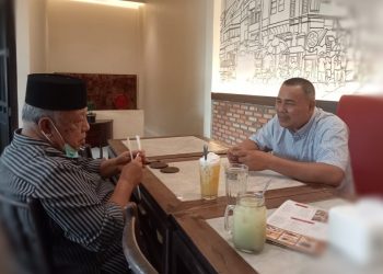 Menuju Pilkada 2024, Silaturahmi H.Madel dan H.Hillalatil Badri, Hillal: Sebagai Anak, Kita Perlu Nasehat Orang Tua dan Tuah nya, Foto: Ampar.id (7/11/2021)