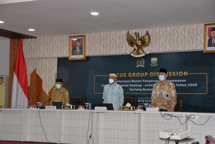 Al Haris Gubernur jambi saat Pembukaan Focus Group Discussion bersama DPD RI/ Foto: doc.ist