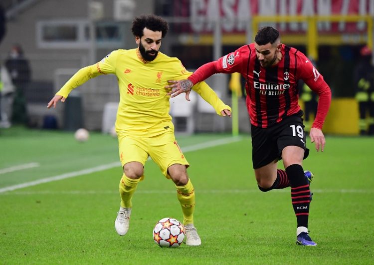 Laga AC Milan vs Liverpool di Liga Champions 2021-2022. (Sumber Foto: Reuters)