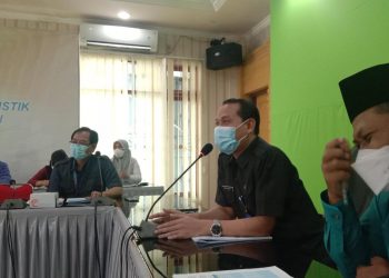 Press Realis di Kantor BPS provinsi Jambi, Senin 3 Januari 2022 (Foto: Meli)