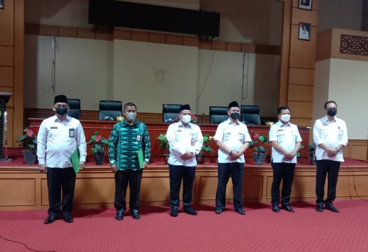 Pelantikan kepsek pelantikan di aula Dinas Pendidikan Provinsi Jambi, Rabu (9/2/2022)/ AMPAR