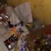 Tumpukan sampah di asarama siswa SMA TT Pijoan / tangkapan layar