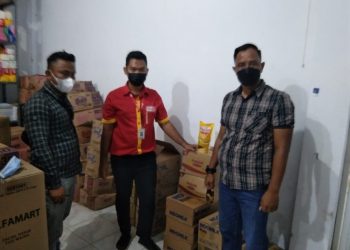 Polisi sidak gudang Alfamart/ist