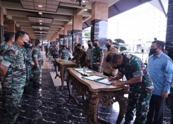 Penandatanganan PKS Pembangunan Rumdis Prajurit/IST