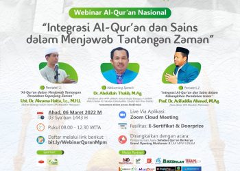 LKA MPM UINAM Tutup Rangkaian Semarak Muktamar X dengan Webinar Al-Qur'an Nasional, Daftar Sekarang/ ist