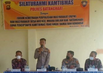 Kapolres Batanghari Silaturahmi ke Desa Aro/ ist