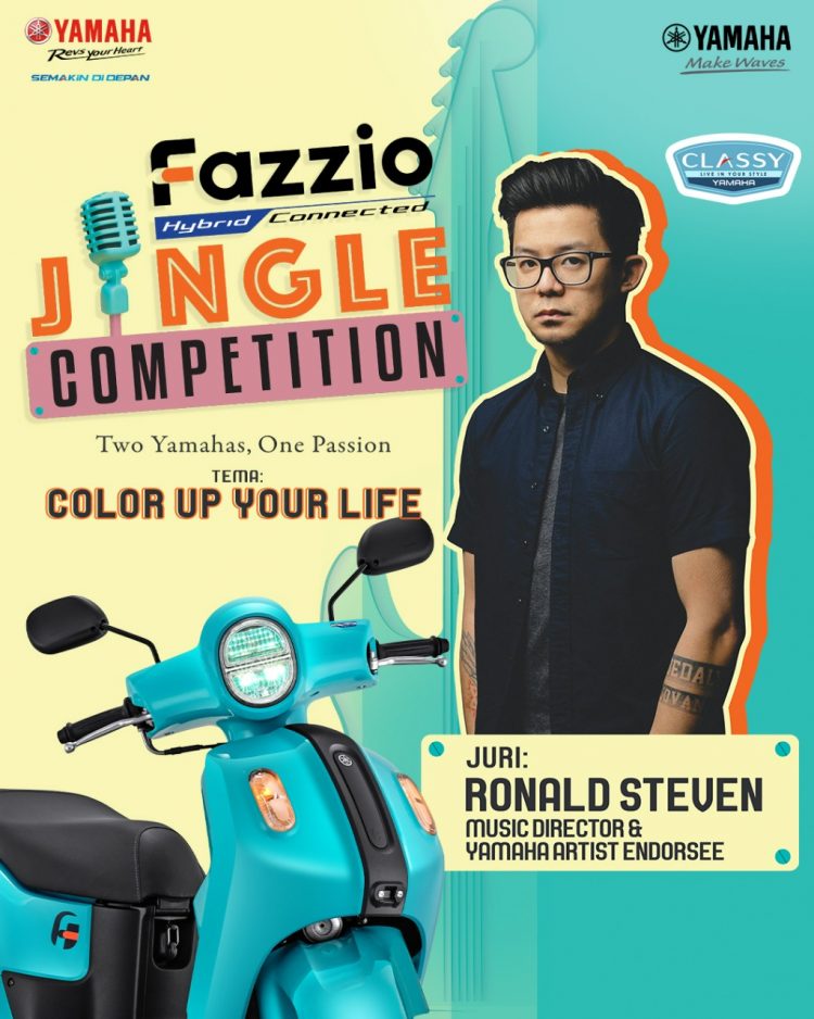 Warnai Harimu dan Jadilah Inspirasi Bersama Yamaha Fazzio Jingle Competition/ ist