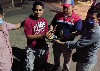 Polsek Kumpeh Ulu berhasil mengamankan pelaku pungli terhadap sopir truk angkutan batubara/ AMPAR