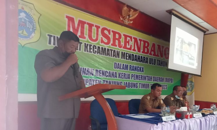 Waka II DPRD Tanjabtim Hadiri Musrembang Kecamatan Mendahara Ulu