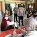 Kapolresta Deli Serdang, Kombes Pol Irsan Sinuhaji SIK MH mendistibusikan penyaluran dana BTPKLWN (Bantuan Tunai Pedagang Kaki Lima, Warung dan Nelayan) di Polresta Deli Serdang