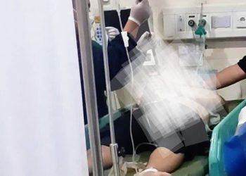 Perwira polisi korban penikaman menjalani perawatan  di RSUD Raden Mattaher/ ist
