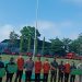 Apel Siaga Karhutlah di Lapangan Makorem 042 Gapu, Jumat (10/6)./ ampar