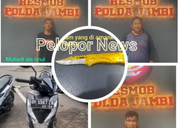 3 Pelaku Coranmor Dibekuk Polisi di Jambi/ FOTO: peloporkrimsus.com