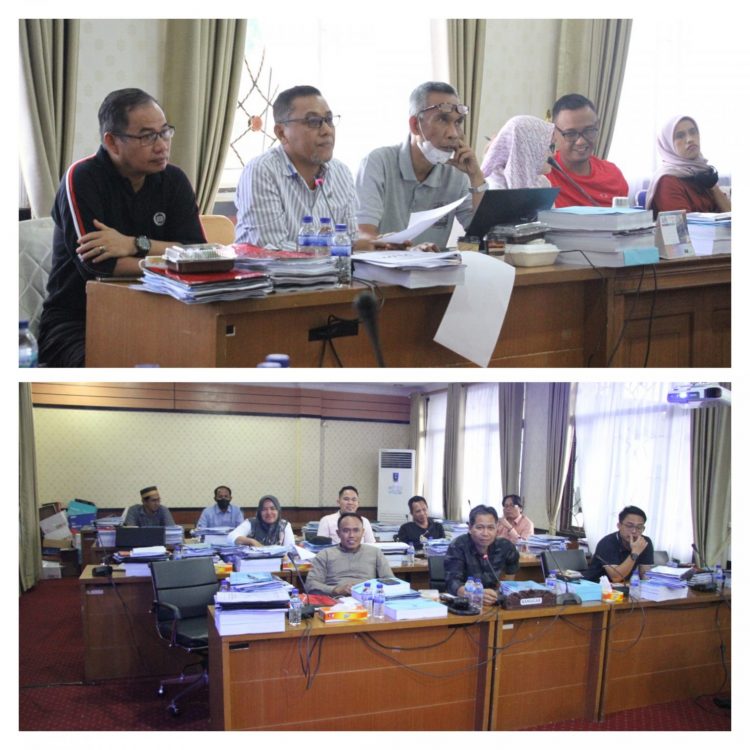 Banggar DPRD Bersama 8 OPD Adakan Pembahasan Raperda Pertanggungjawaban pelaksana APBD 2021