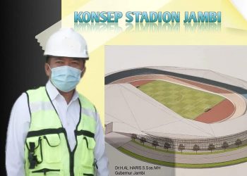 Konsep Rancangan Stadion Sepak Bola Jambi, Atapnya Mencerminkan Lacak Jamb/ doc.ist