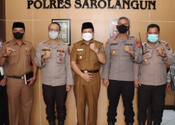 Henrizal Silaturahmi ke Polres Sarolangun