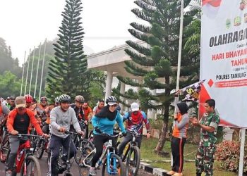 Romi Ikuti Sepeda Gowes Bareng Sambut HUT Bhayangkara Ke – 76