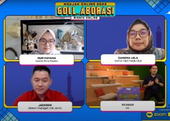 Menyambut Era Post Normal, JNE Dukung UMKM Jambi di JNE Goll Aborasi Bisnis Online 2022/ ist