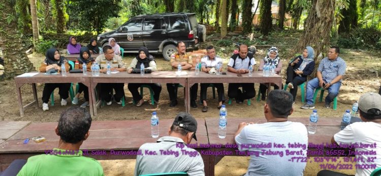 Kadishanpan Jambi Asraf Kunjungi Kelompok Tani Makmur di Tanjab Barat/ doc.ist