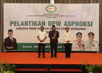 Sekda Sudirman di Acara Pelantikan DPW ASPROKSI; Bersinergi dengan Pemerintah Daerah/ doc.ist