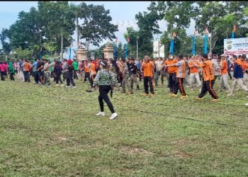 Bachyuni Ikut Senam Sehat Bersama Kapolres dan Forkompimda Dalam Rangka HUT Polri Ke 76