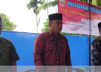 Budhi Hadiri Pemilihan Kepala Desa Solok Kecamatan Kumpeh Ulu