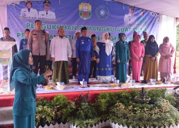 Masnah Menghadiri Pengukuhan Pemangku Adat dan Pelantikan Ketua pengerak PKK kec. Sebo