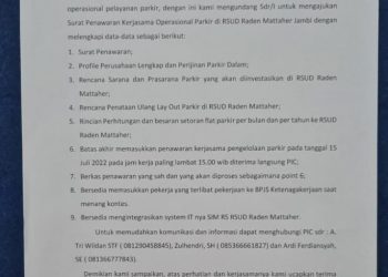 RSUD Raden Mattaher Buka Peluang Pihak Ketiga Jalin Kerjasama Operasional Parkir/ doc.ist