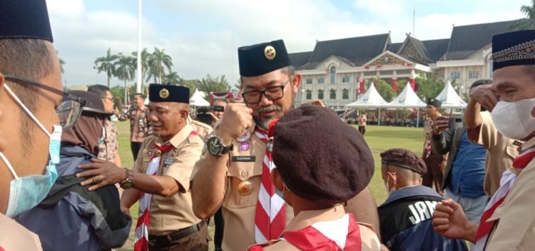 Pemprov Jambi Lepas Kontingen Jambi ke Jambore Nasional XI tahun 2022 di Buperta Cibubur/ AMPAR