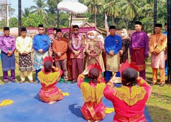 Wakil Bupati Batanghari H Bakhtiar SP hadiri acara Hari Ulang Tahun Desa Pematang Lima Suku yang ke 7 Tahun