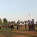 Anggota PAskibraka Jambi saat berlatih di lapangan Gubernuran/ AMPAR