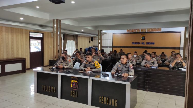 Bagian Perencanaan (Bag Ren) Polresta Deli Serdang selenggarakan Sosialisasi Penggunaan Aplikasi./ doc.ist