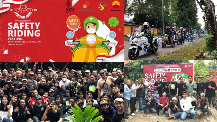 Komunitas Vespa Jambi Gelar Festival Safety Riding./ doc.ist