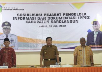 Pj Bupati Henrizal Buka Sosialisasi PPID./ doc.ist