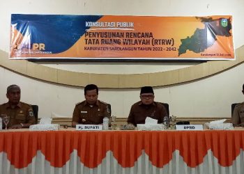 Pj Bupati Henrizal Gelar Konsultasi Publik Penyusunan RT/RW./ doc.ist