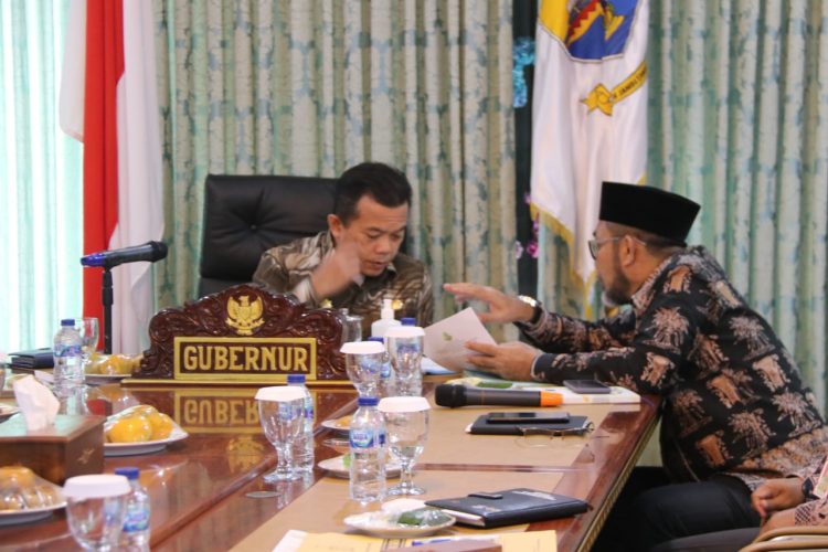 Gubernur Haris Apresiasi Langkah KPK Dampingi Perjuangan PI 10 Persen/ doc.ist